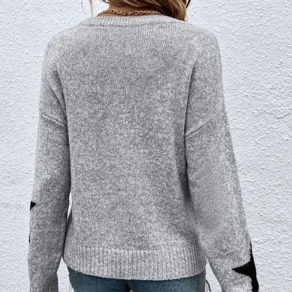 New star print long sleeve sweater - Picture 5 of 7